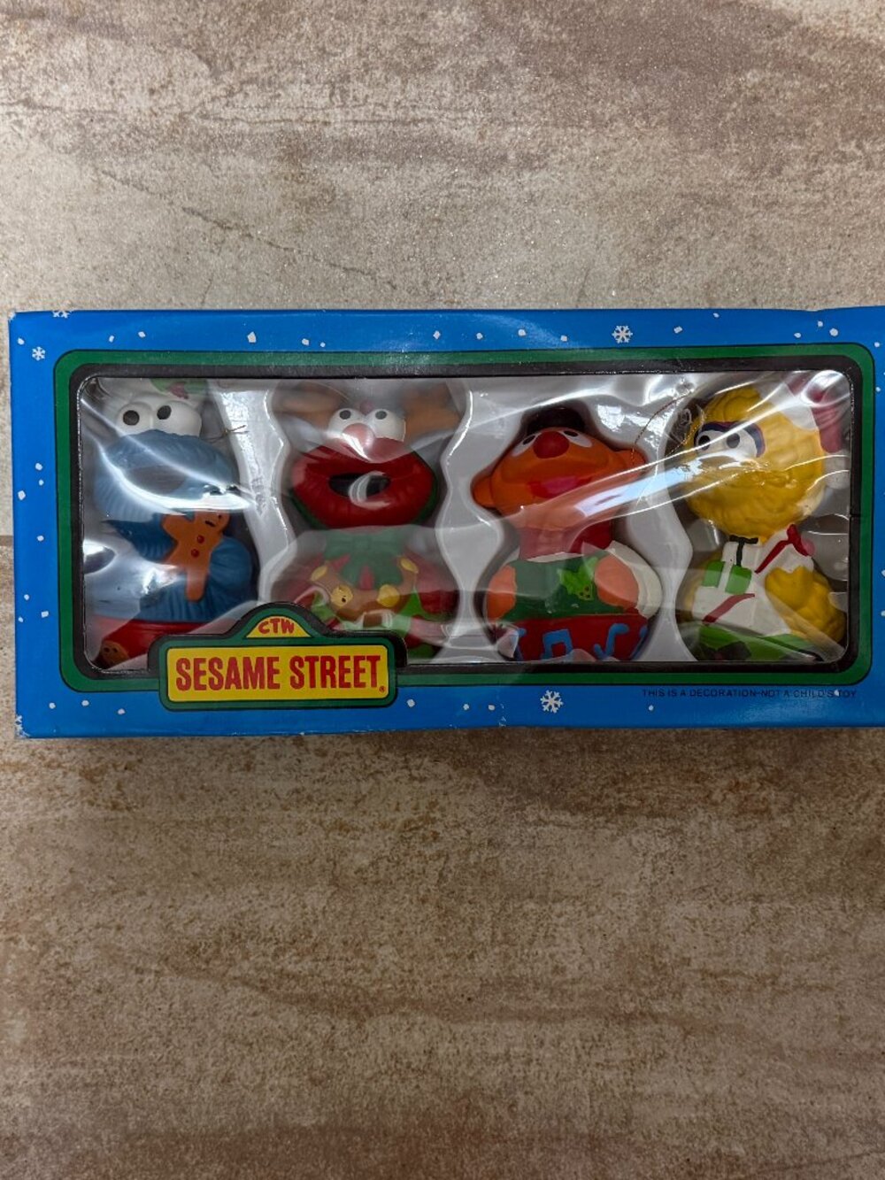Vintage Jim Henson's Sesame Stree Christmas Ornaments NEW IN BOX